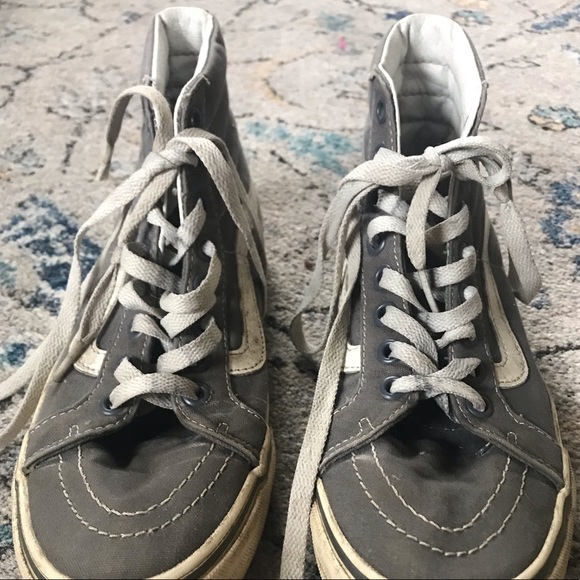 Grey High-Top Vans - Picture 3 of 3